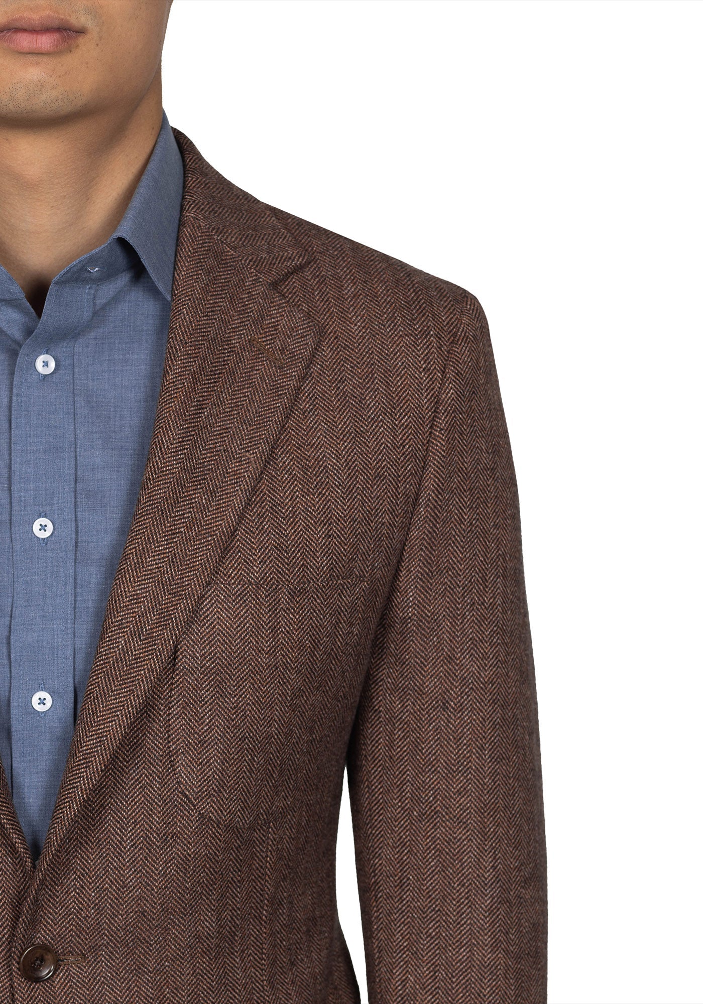 Dusty Rose Herringbone Blazer 3