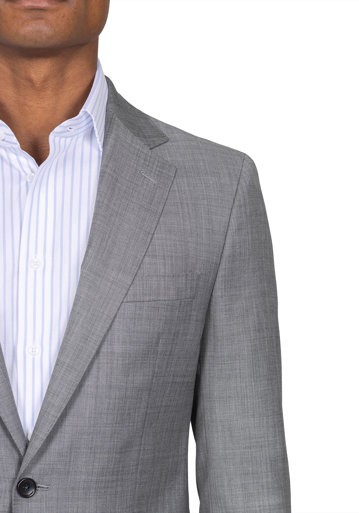 Solid Light Grey Suit 4