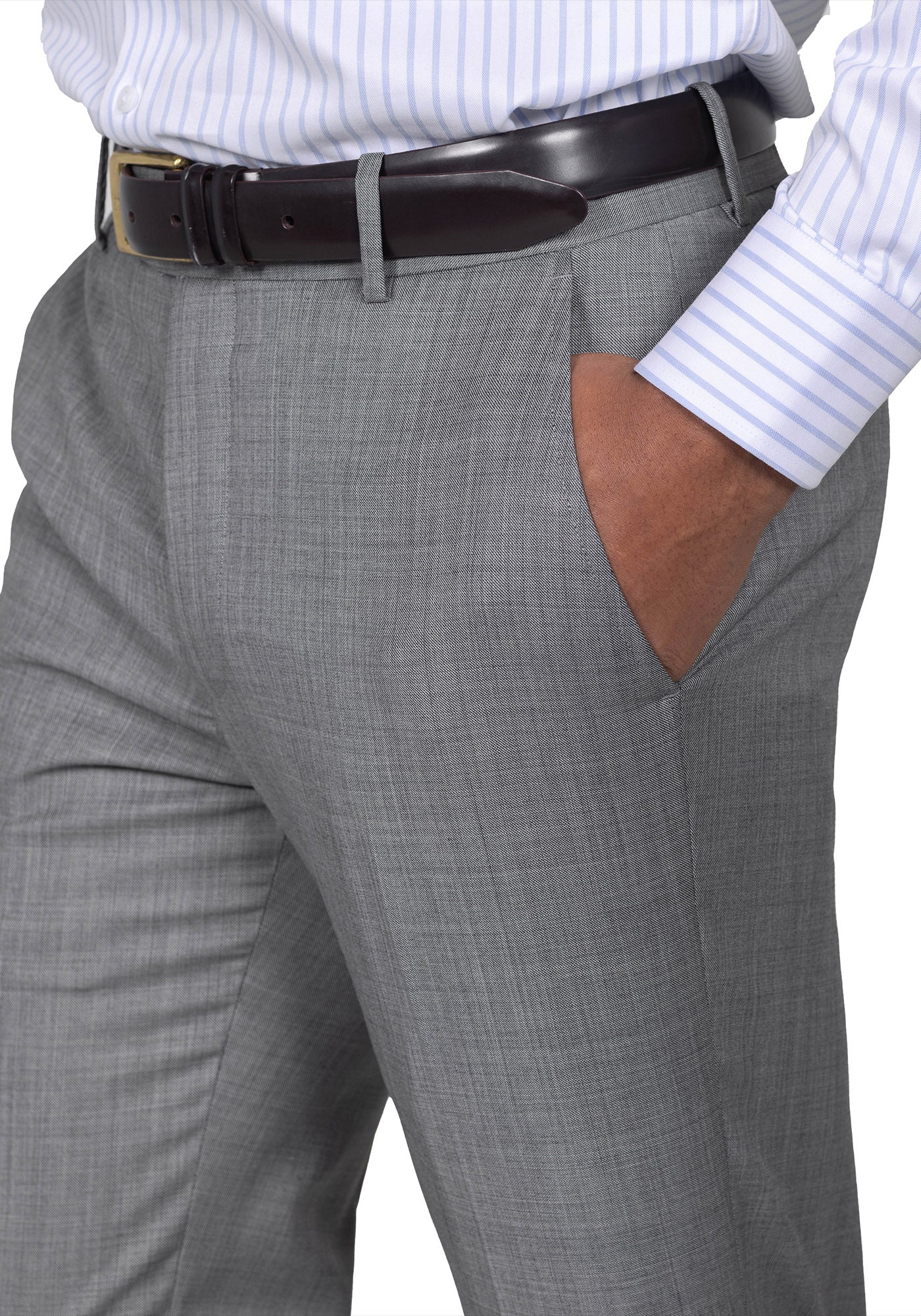 Solid Light Grey Suit 8