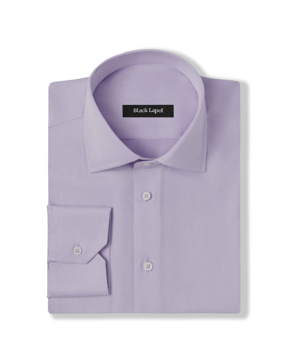 Easy-Care Lavender Fine Twill Dress Shirt 1