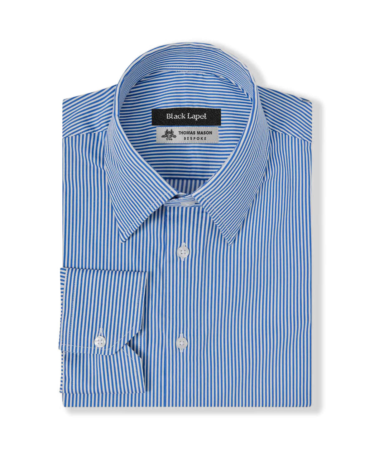stretch dress shirts Thomas Mason Stretch Bar Stripe Custom Dress Shirt