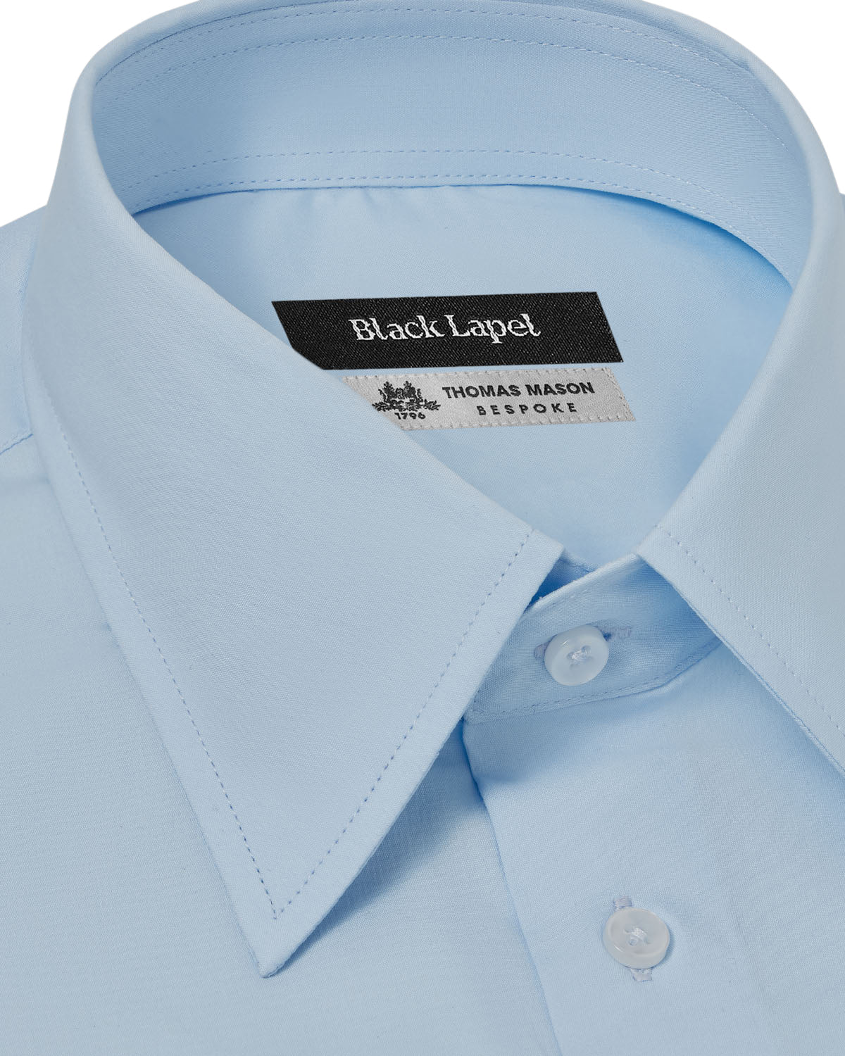 Stretch Light Blue Poplin Dress Shirt 2