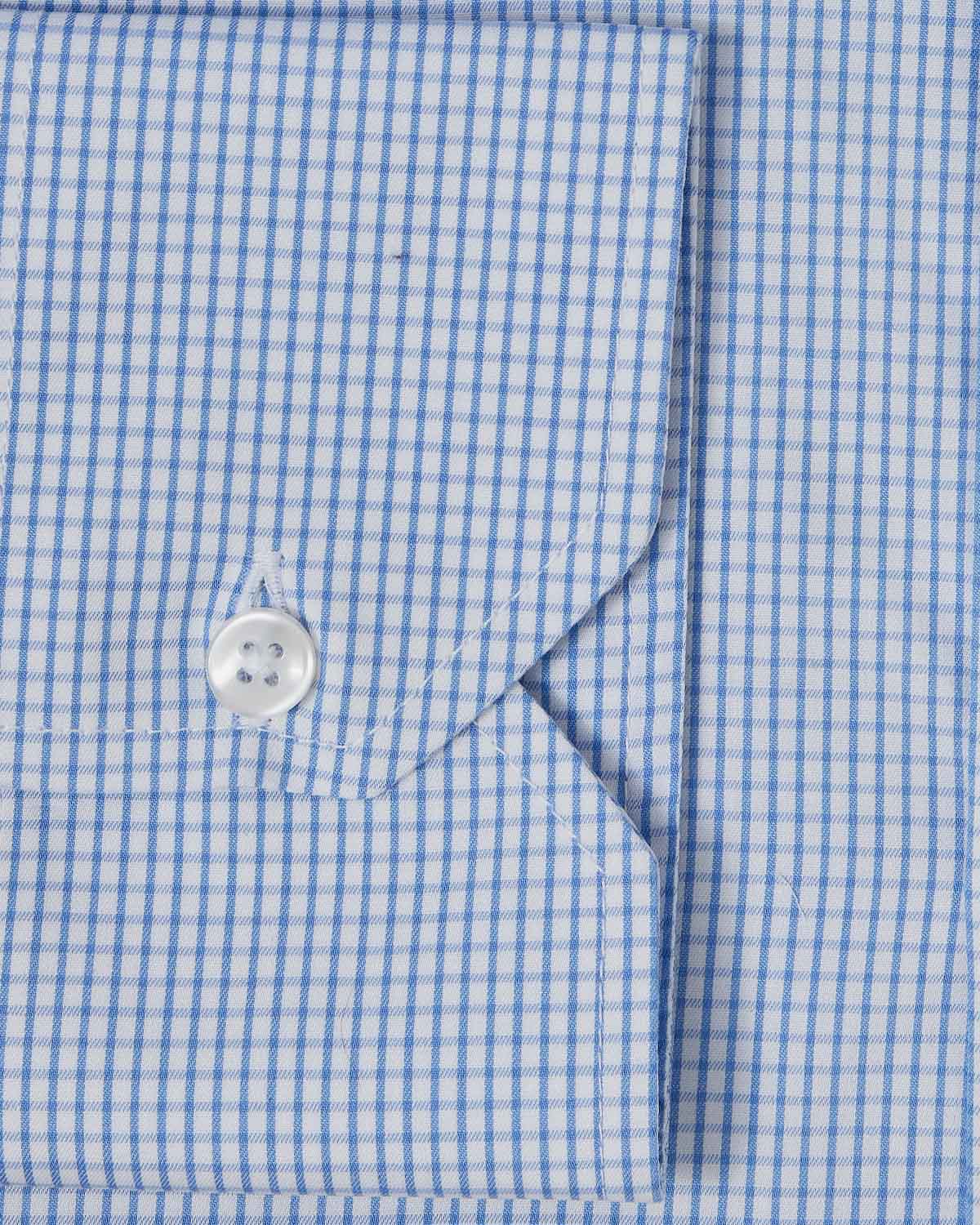 Easy-Care Blue Graph Check Dress Shirt 3