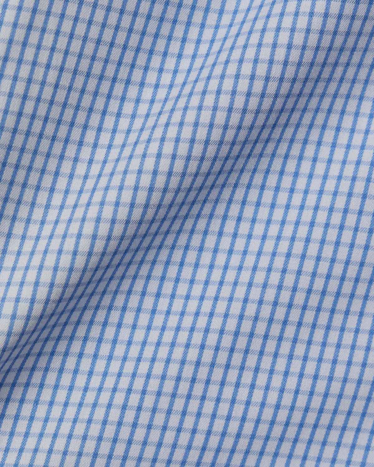 Easy-Care Blue Graph Check Dress Shirt 4