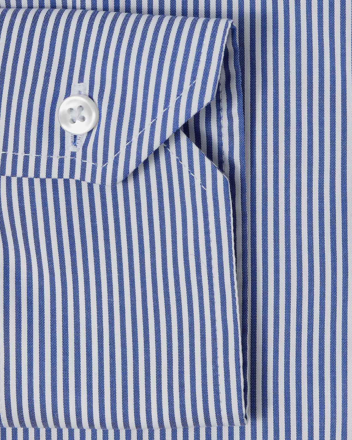 Easy-Care Blue Bar Stripe Dress Shirt 3