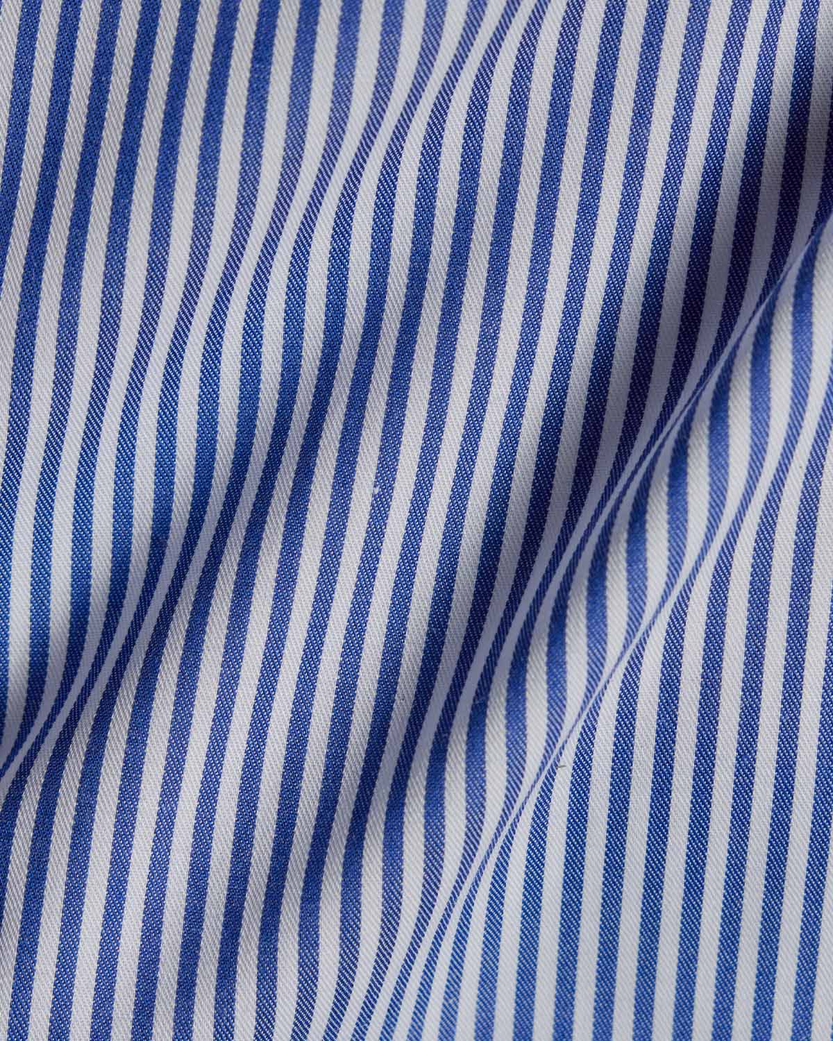 Easy-Care Blue Bar Stripe Dress Shirt 4