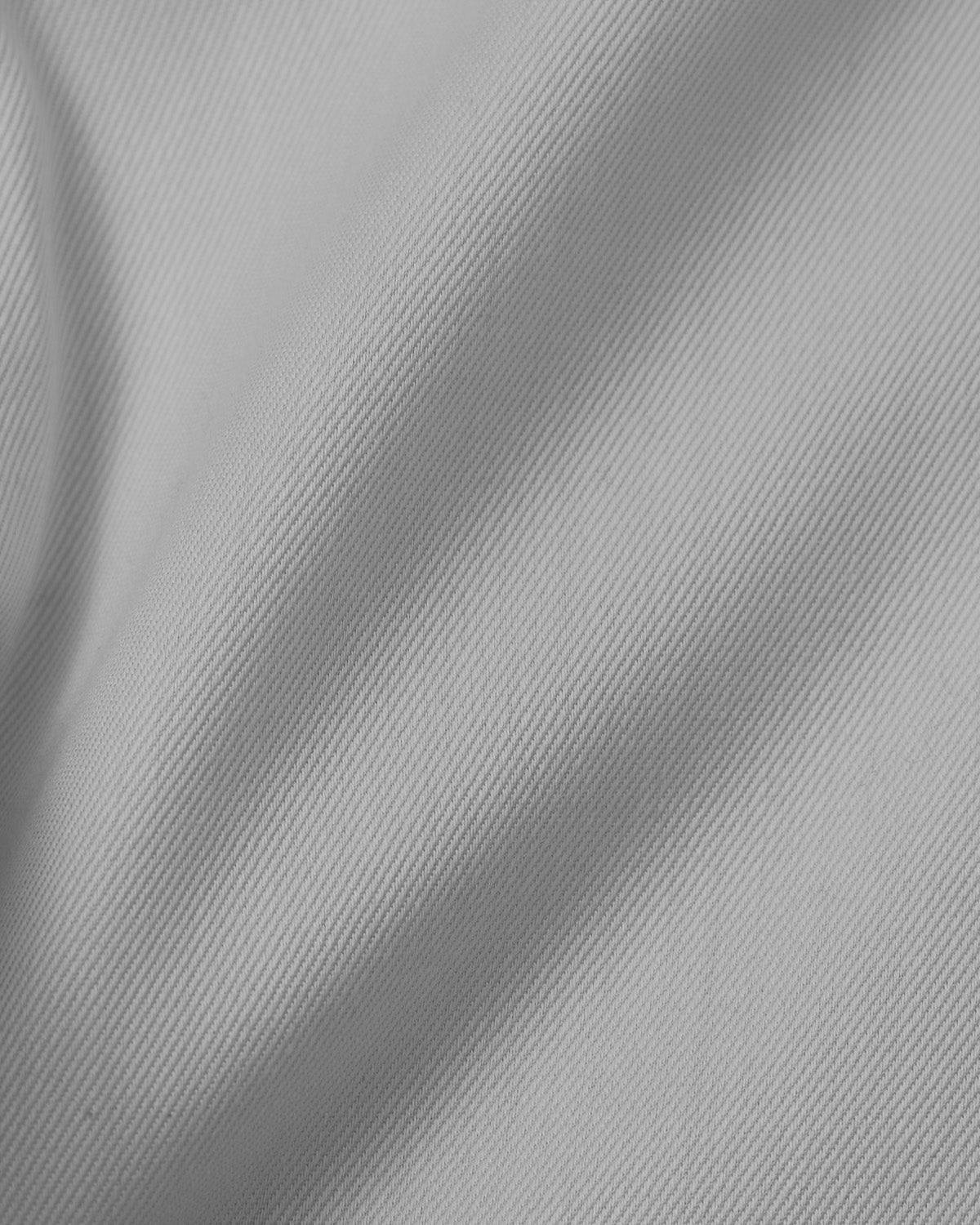 Easy-Care Light Grey Fine Twill Dress Shirt 4
