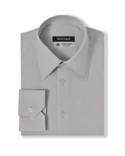 Grey Prince of Wales Dress Shirt 1