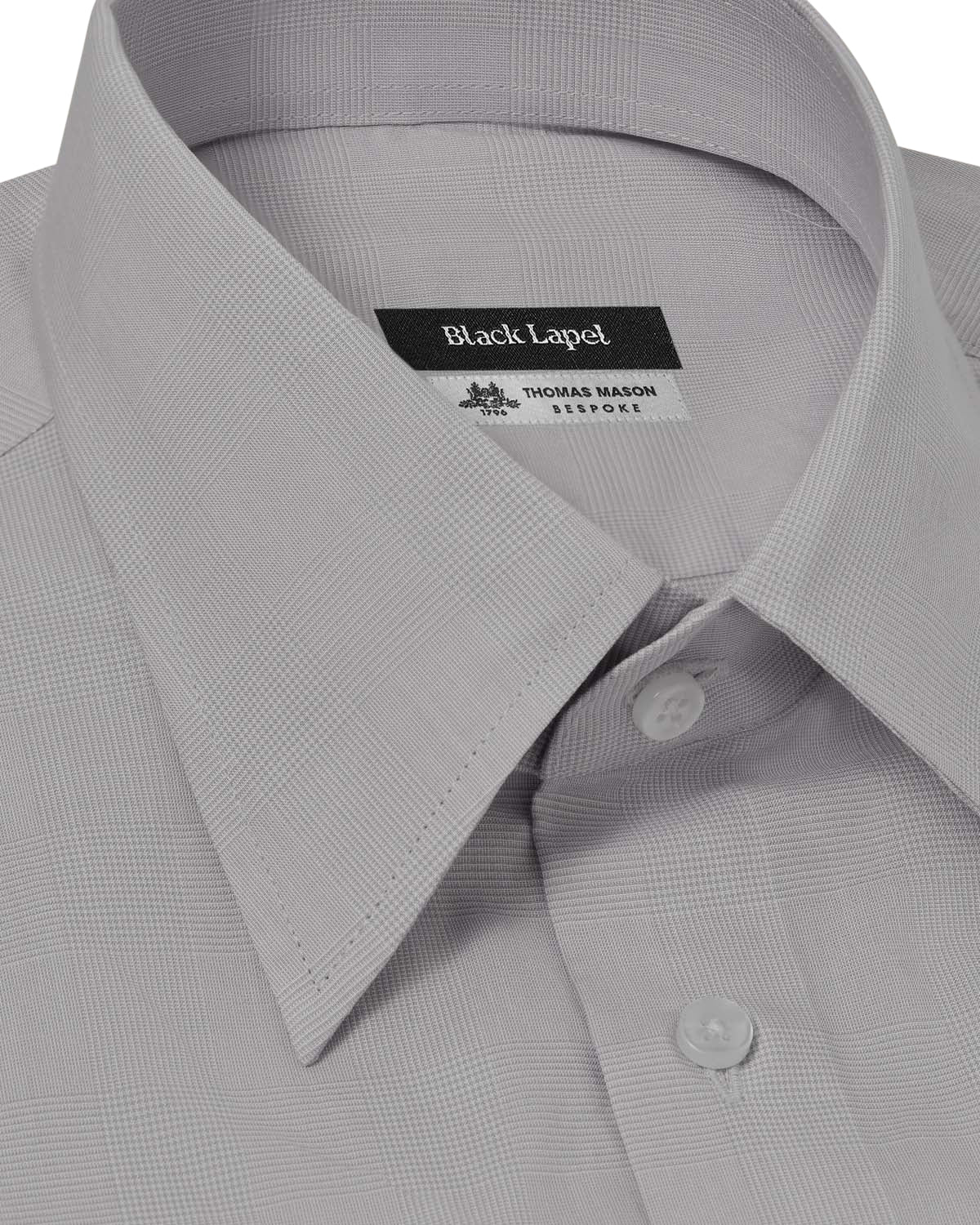 Grey Prince of Wales Dress Shirt 2