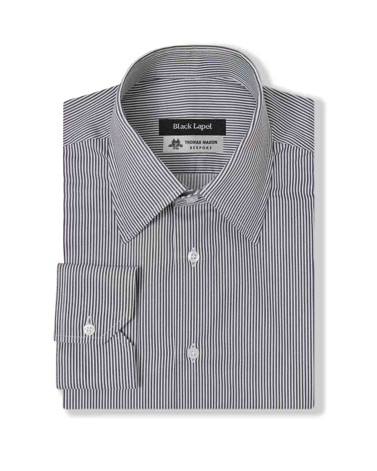 Royal Charcoal Stripe Dress Shirt 1