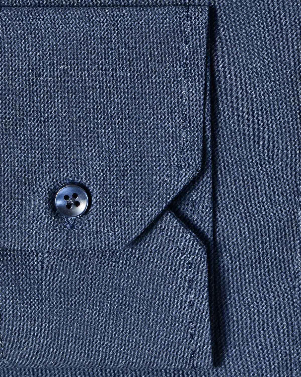Ultra Comfort Navy Twill Dress Shirt 3