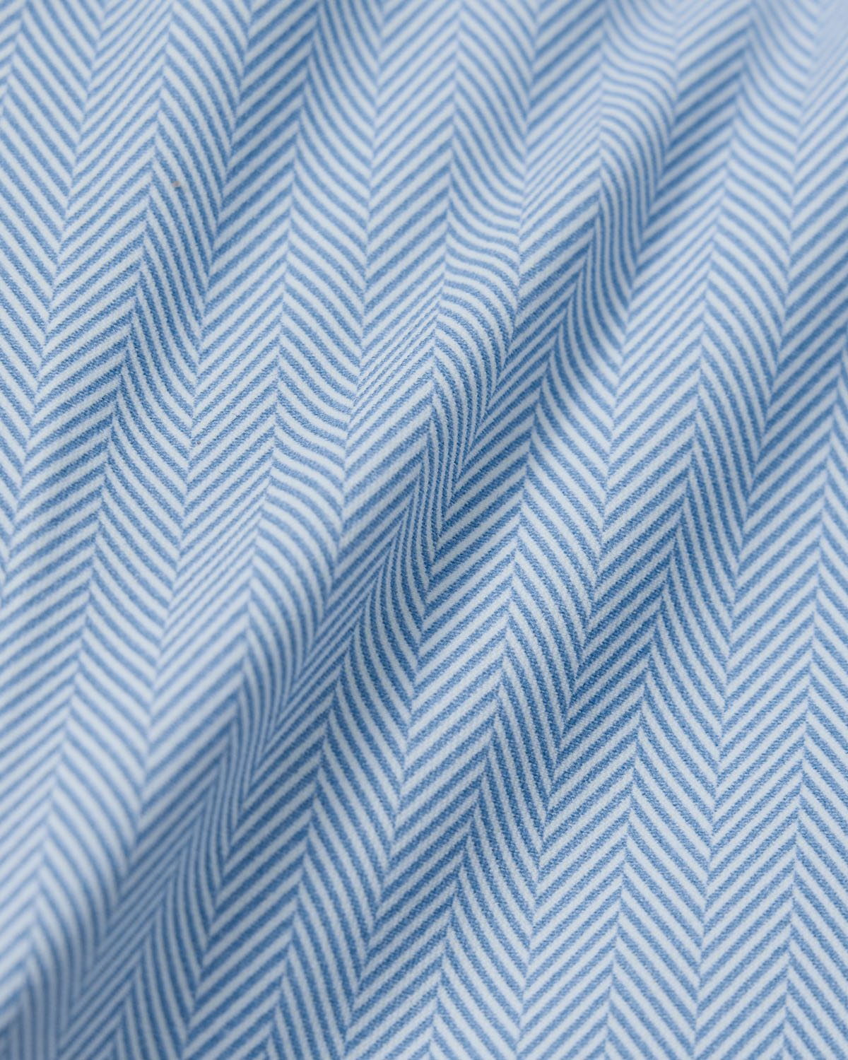 Ultra Comfort Blue Herringbone Dress Shirt 4