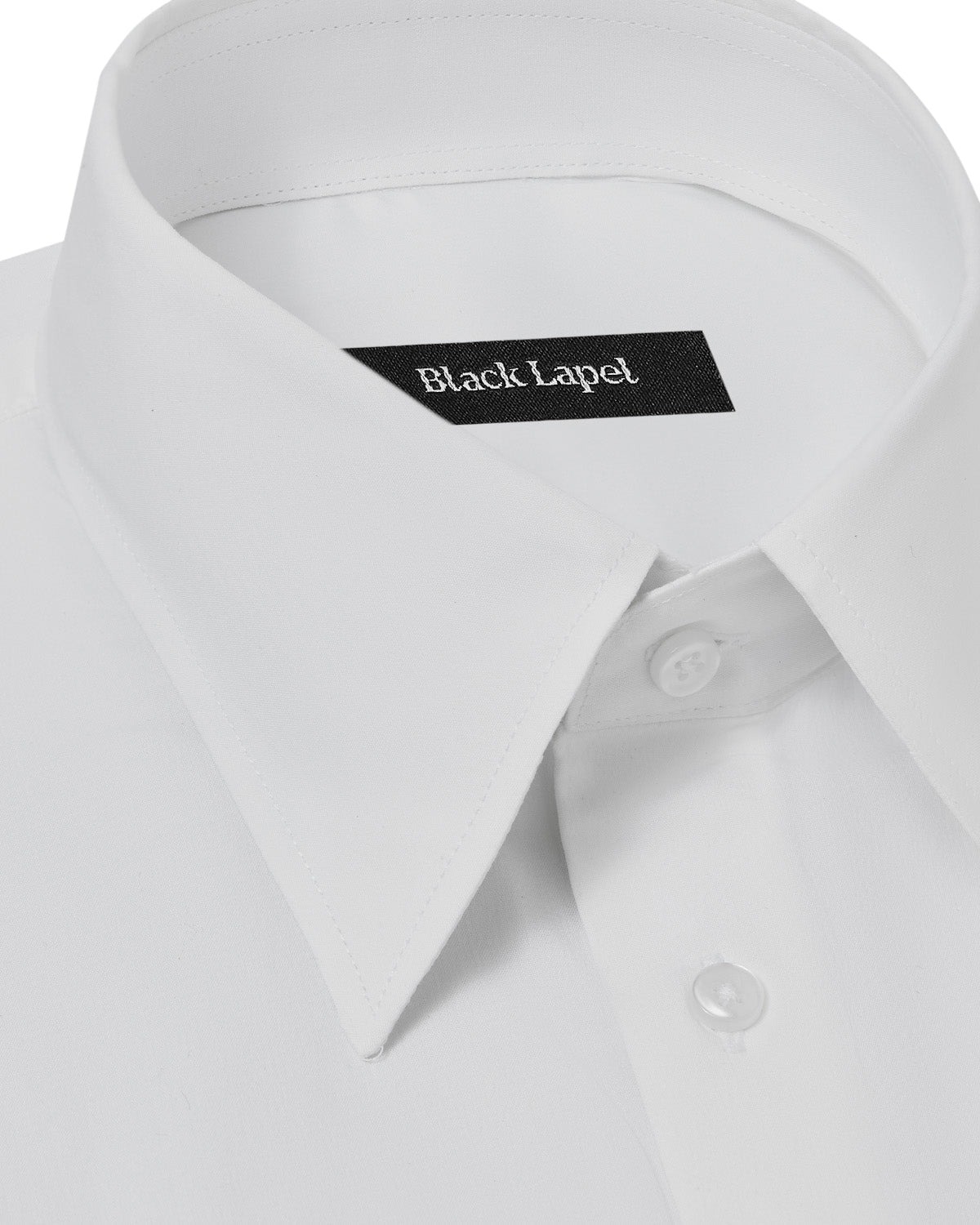 Stretch Cotton Blend White Blend Dress Shirt 2
