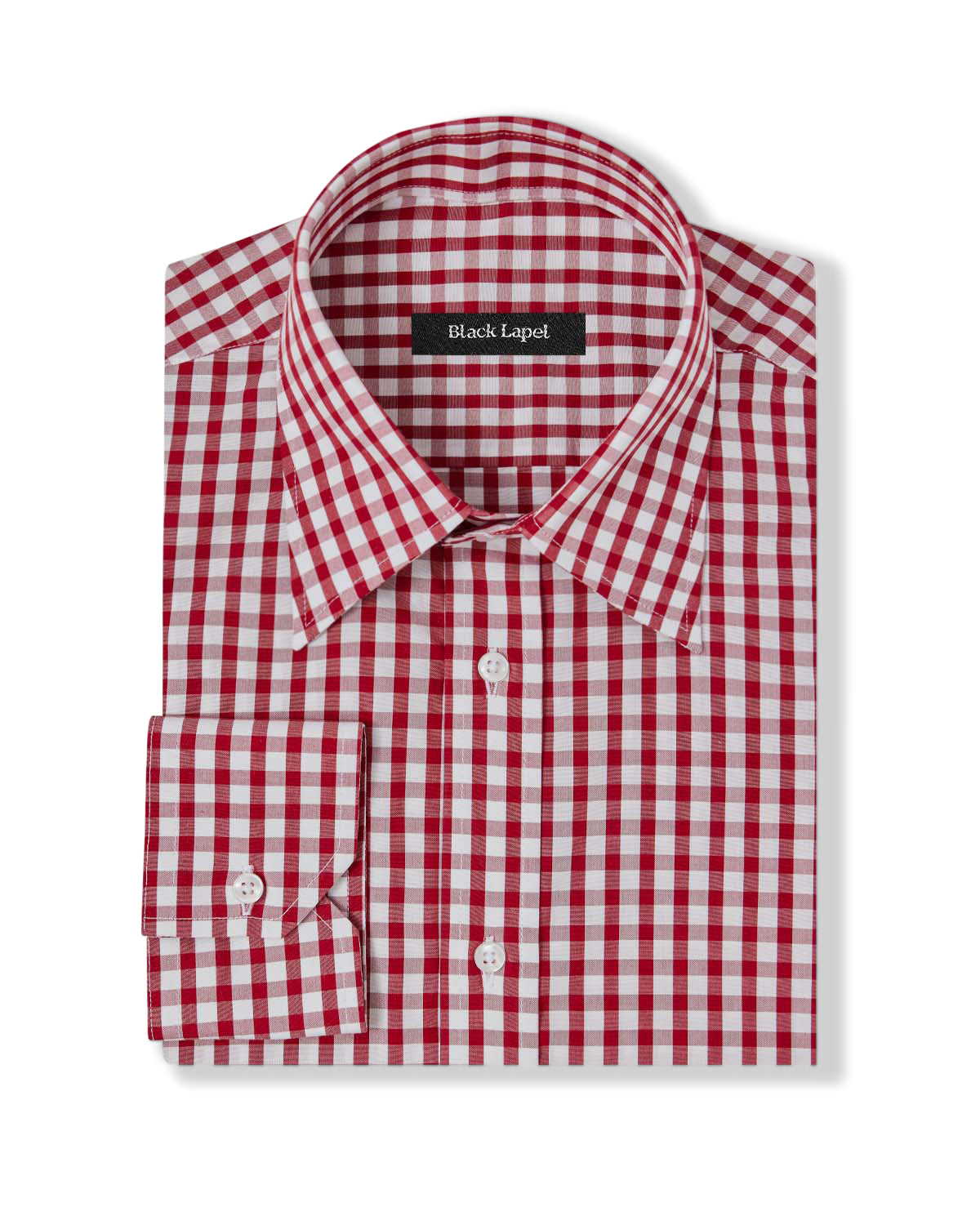 black gingham dress shirt long sleeve Red Gingham Custom Dress Shirt