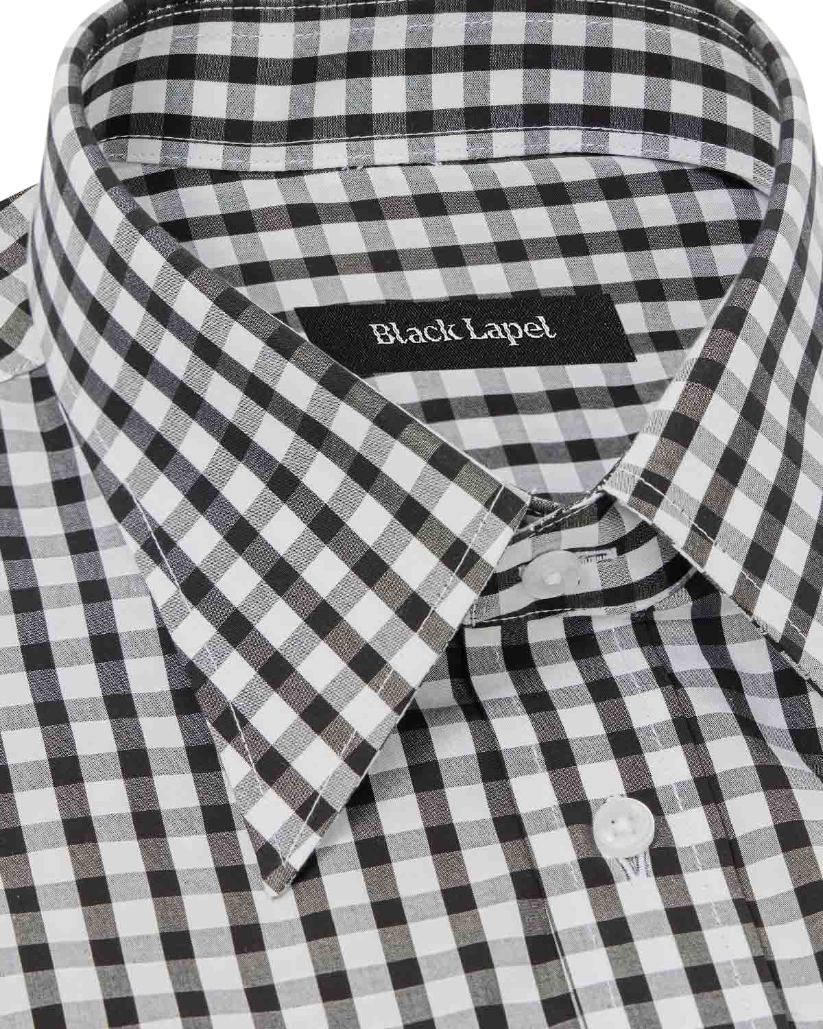 Black Gingham Dress Shirt 2
