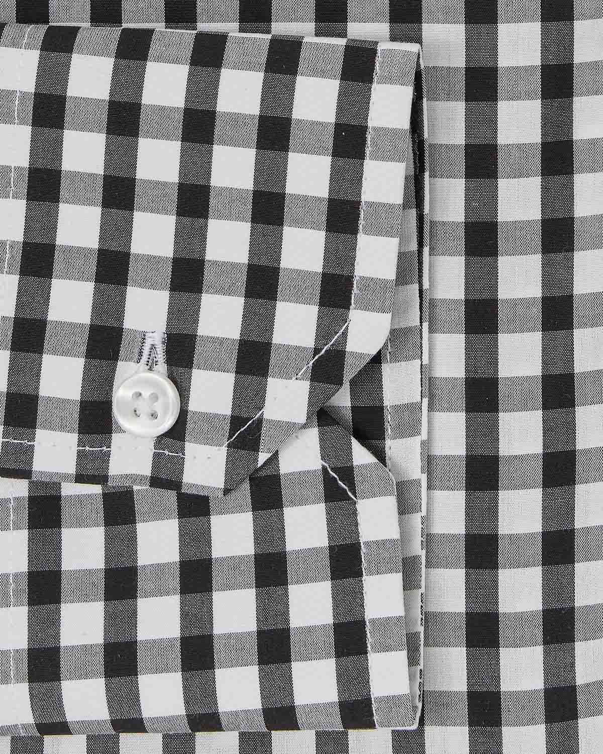 Black Gingham Dress Shirt 3