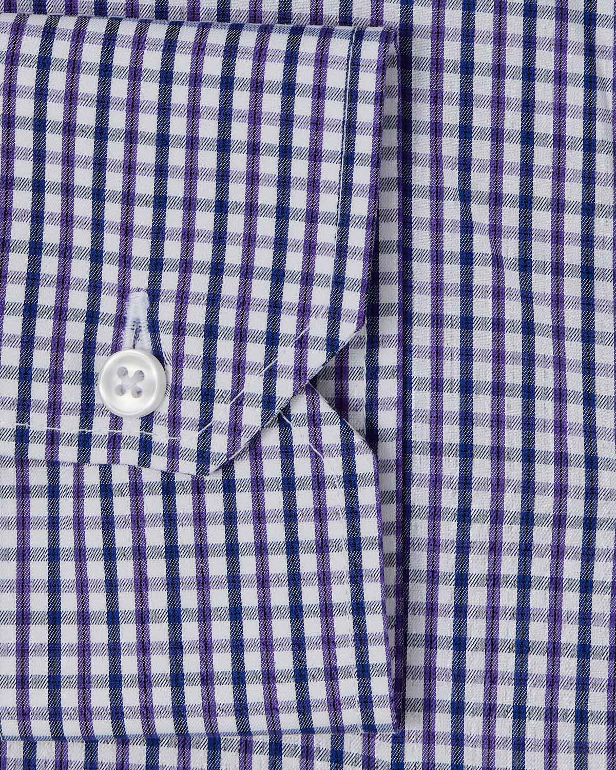 Blue and Tan Tattersall Dress Shirt 3