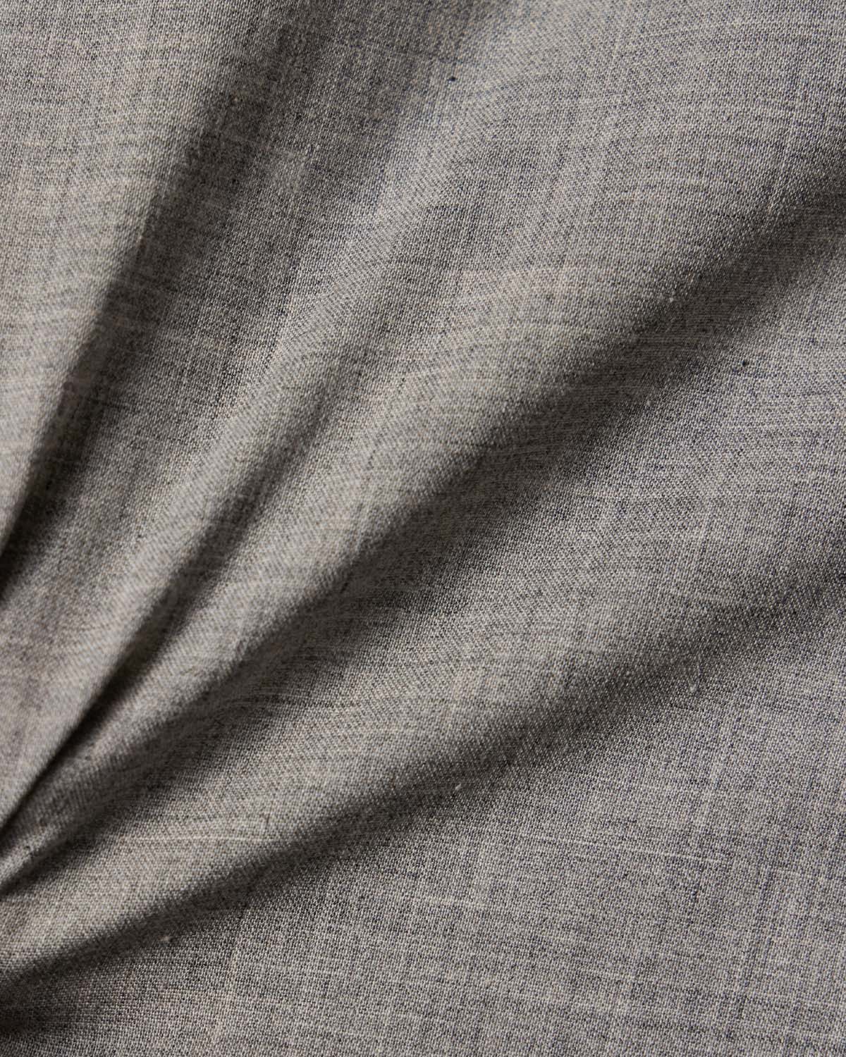 Light Grey Melange Poplin Dress Shirt 4
