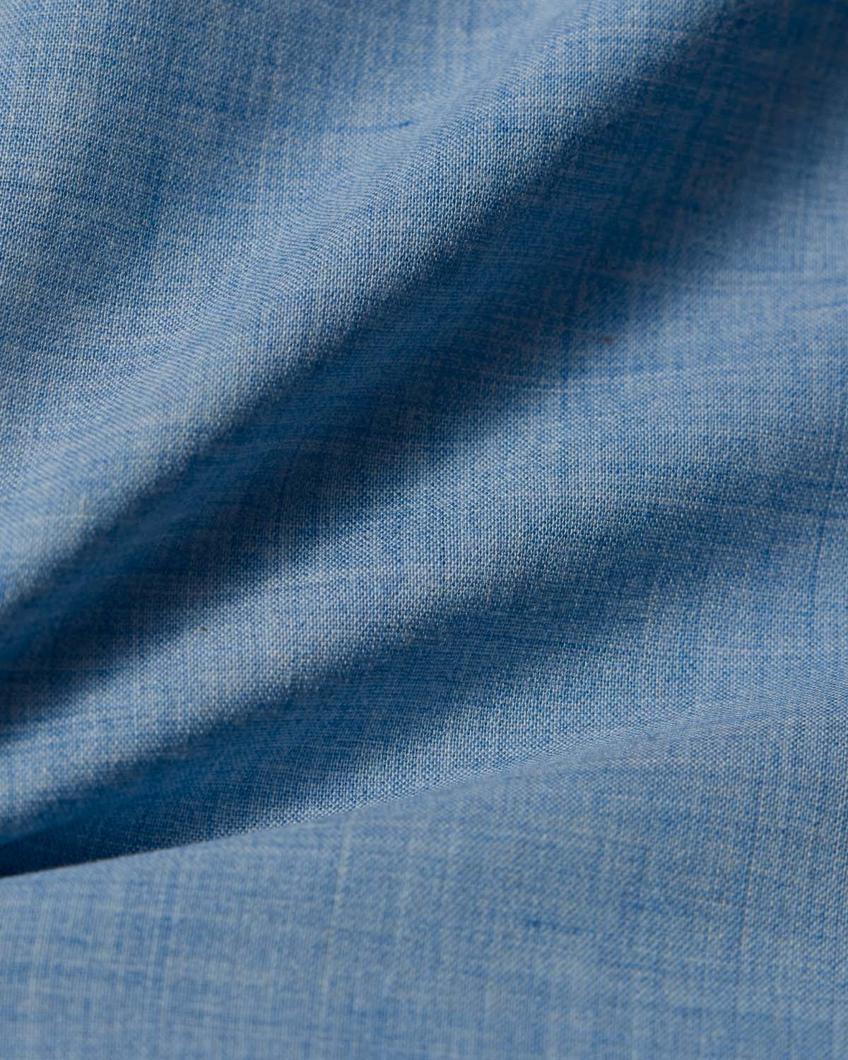 Light Blue Melange Poplin Dress Shirt 4