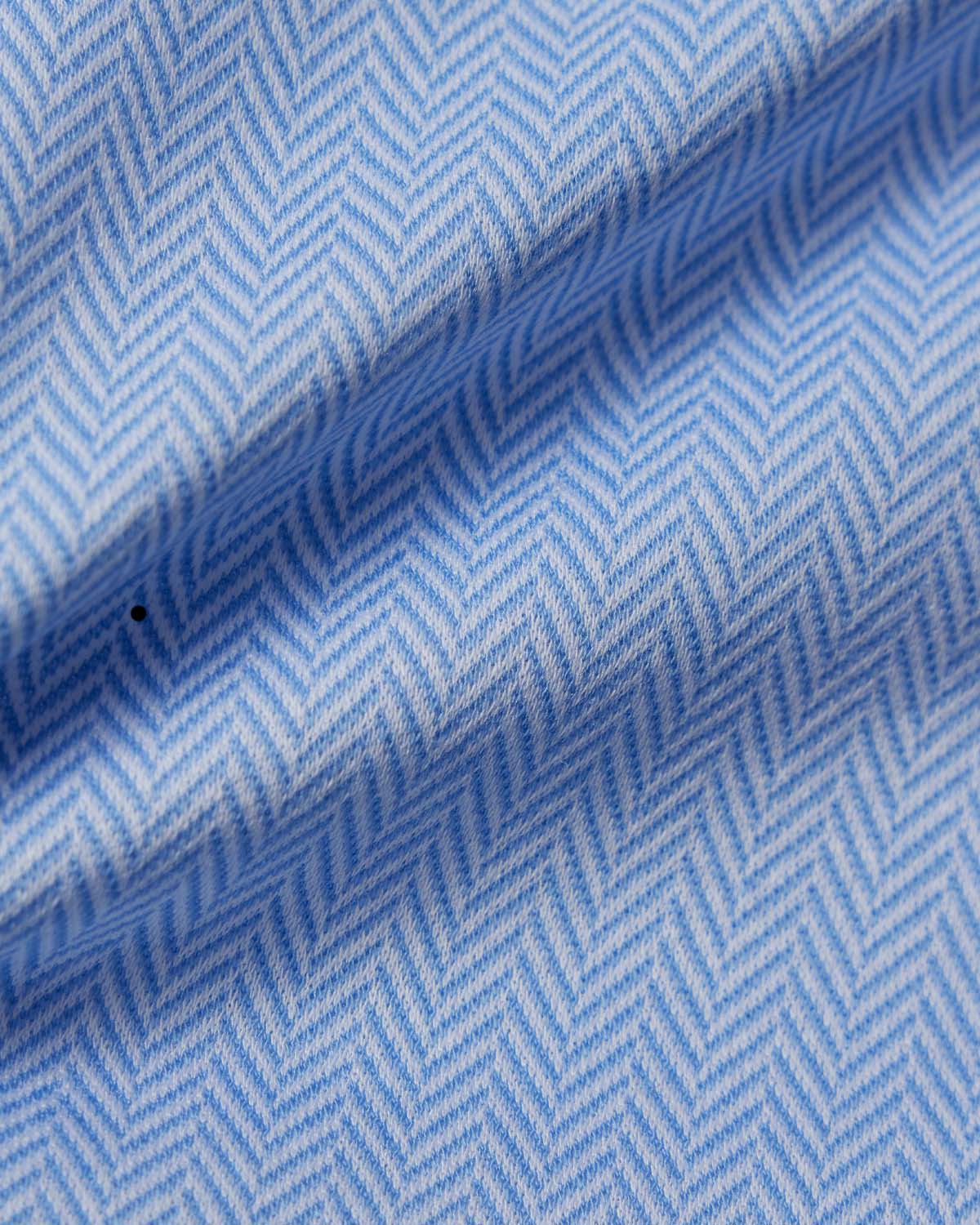 Blue Herringbone Performance Pique Knit Shirt 4