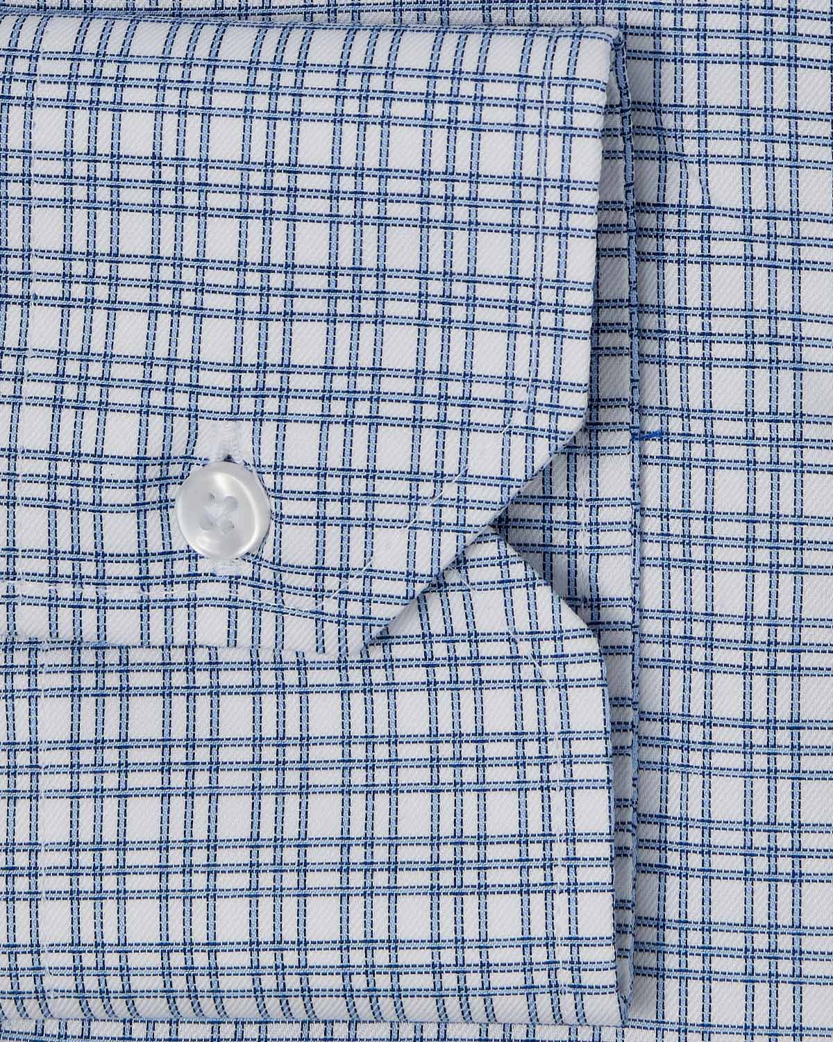 Blue Triple Windowpane Dress Shirt 3