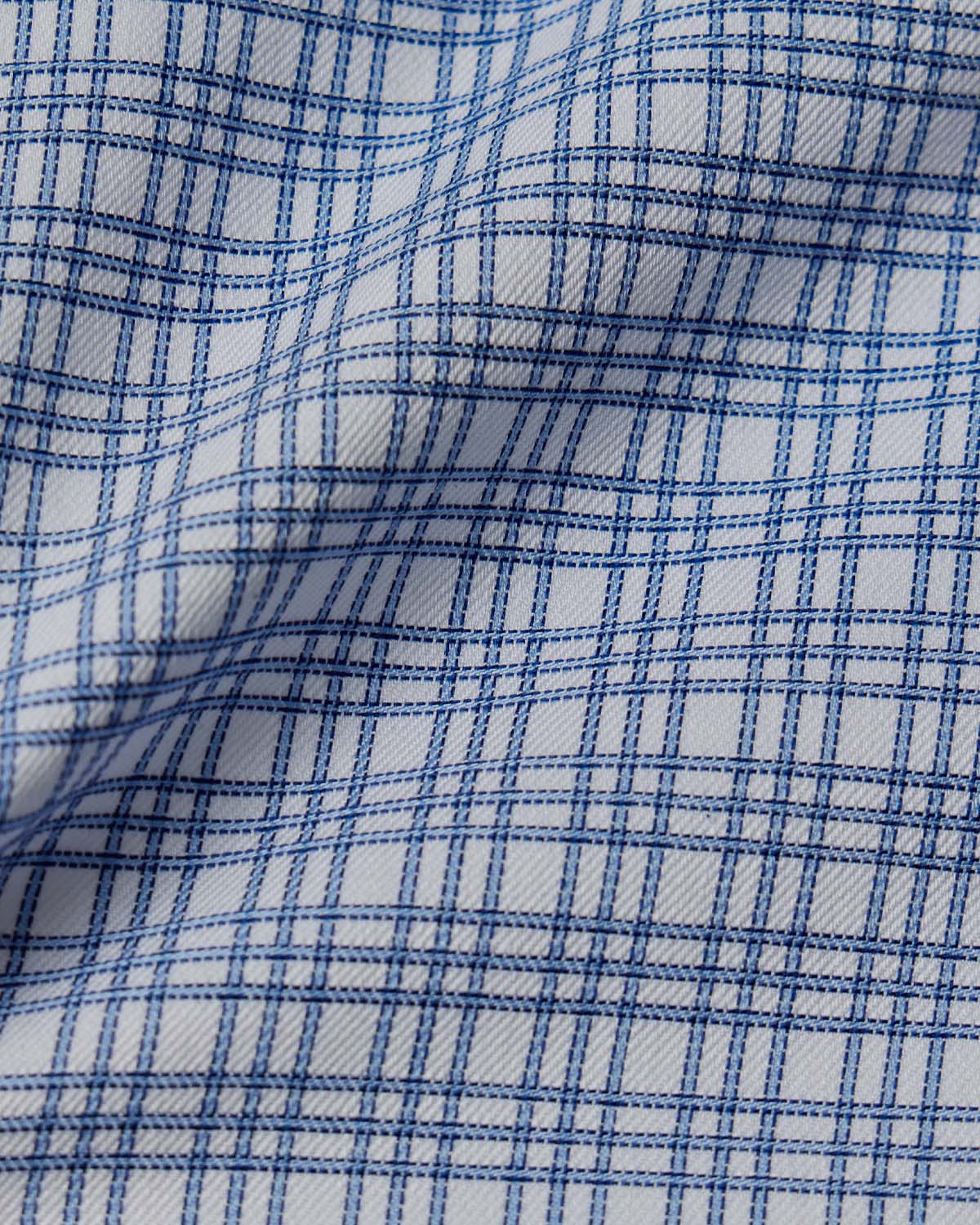 Blue Triple Windowpane Dress Shirt 4
