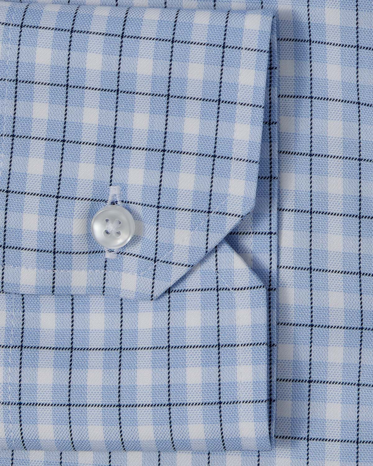 Blue Multi-Check Dress Shirt 3