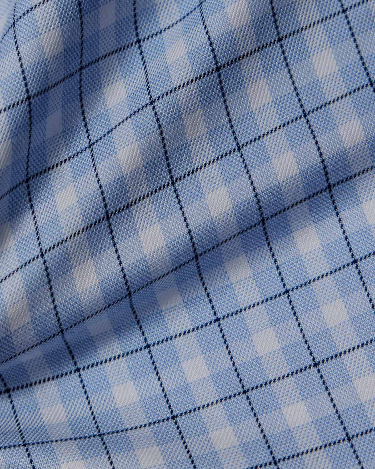 Blue Multi-Check Dress Shirt 4