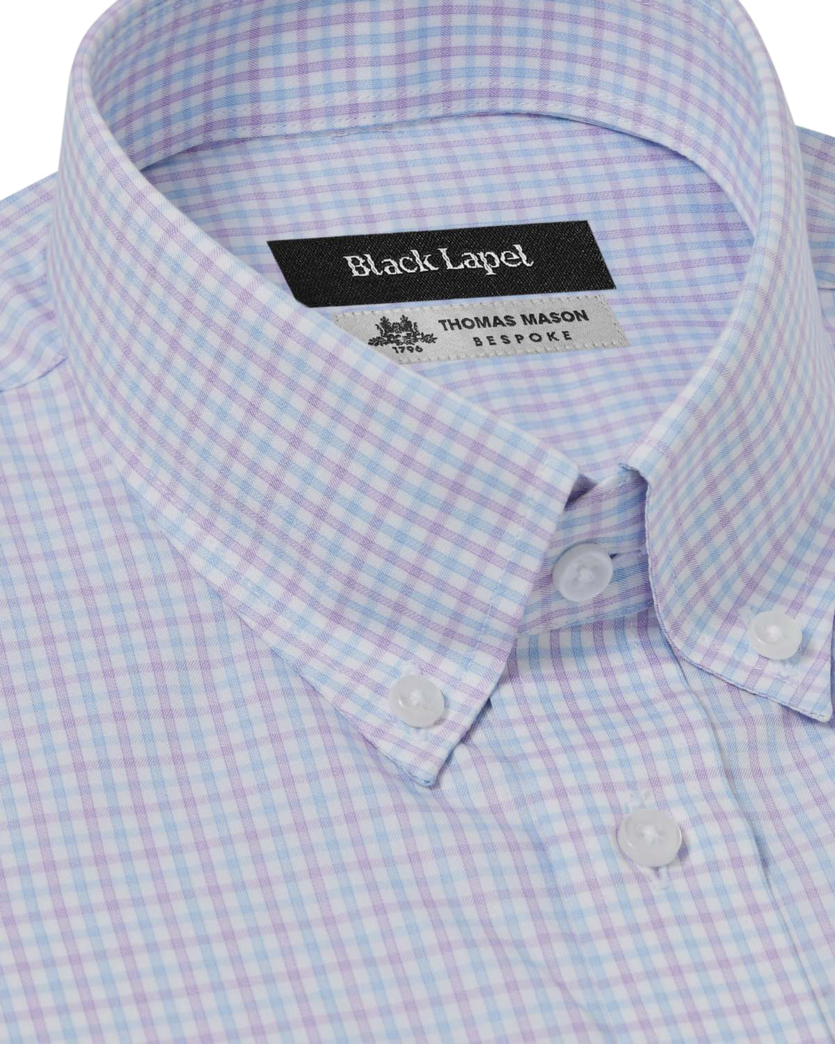 Blue and Purple Check Dress Shirt 2