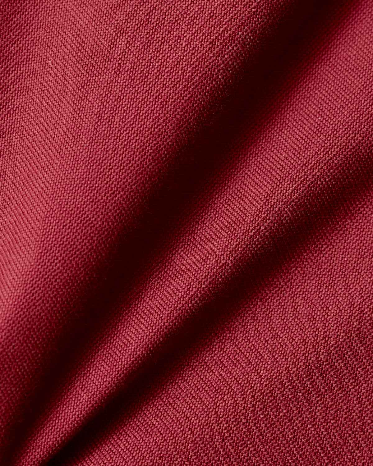 Portuguese Marsala Red Oxford Dress Shirt 4