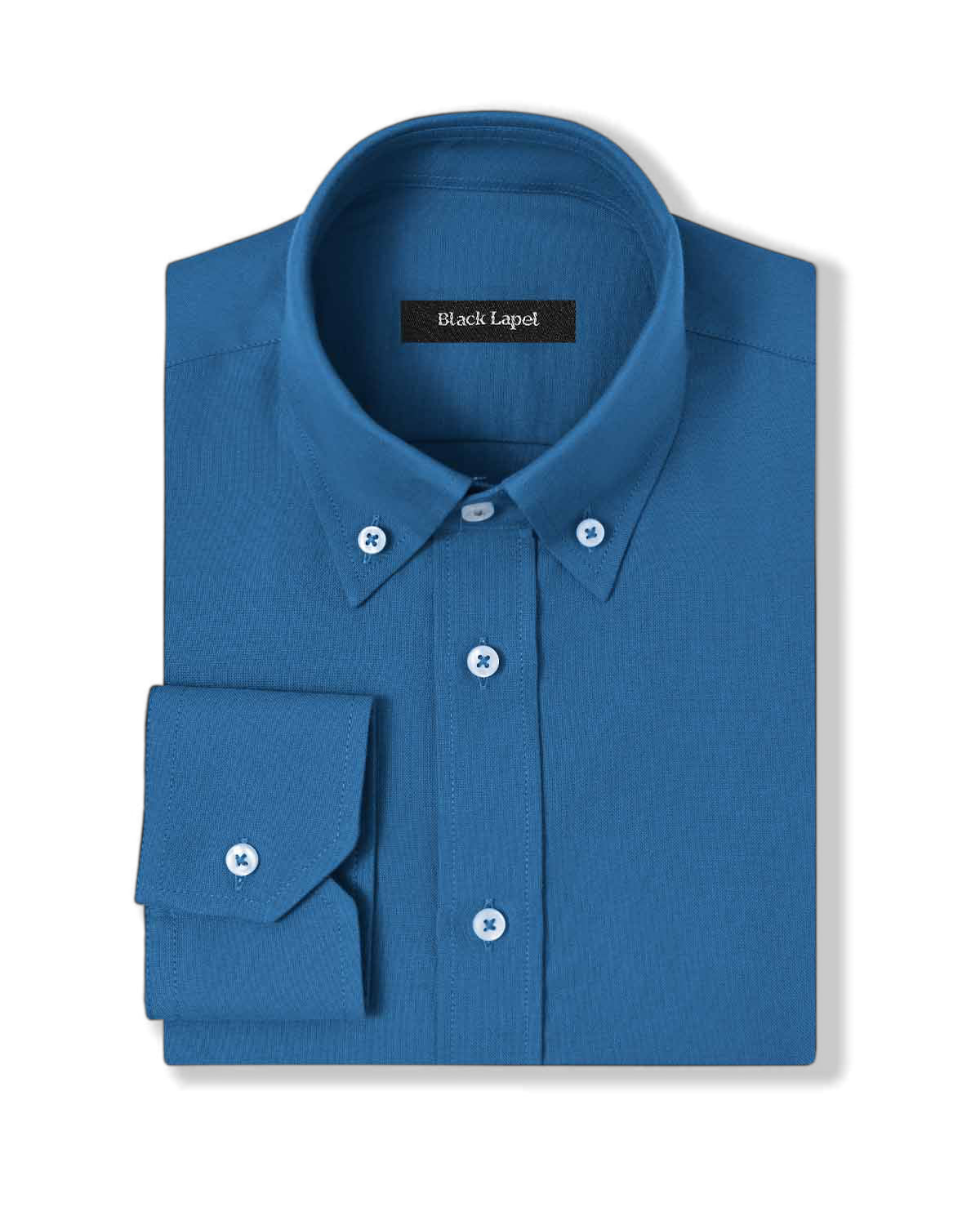 Portuguese Slate Blue Oxford Dress Shirt 1