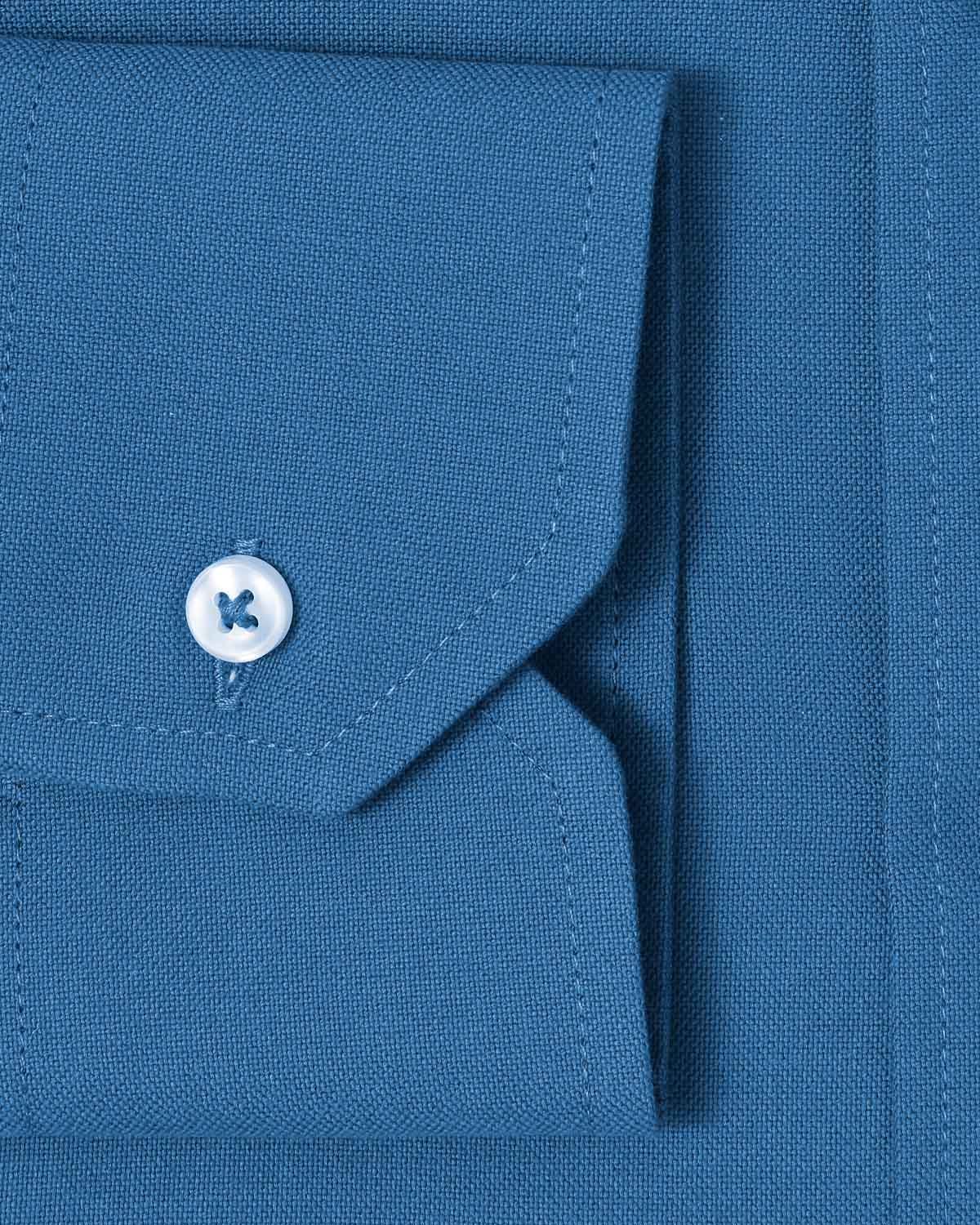 Portuguese Slate Blue Oxford Dress Shirt 3