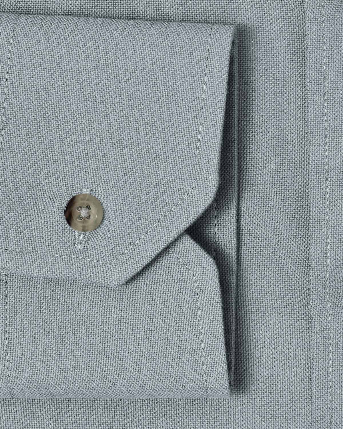 Green Brushed Oxford Dress Shirt 3