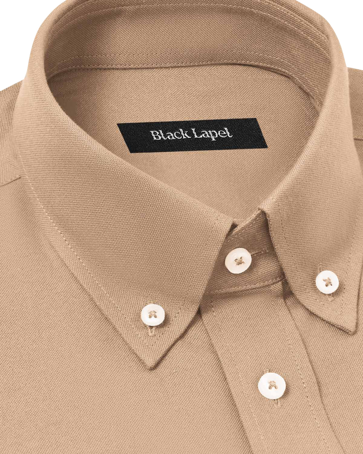 Tan Brushed Oxford Dress Shirt 2