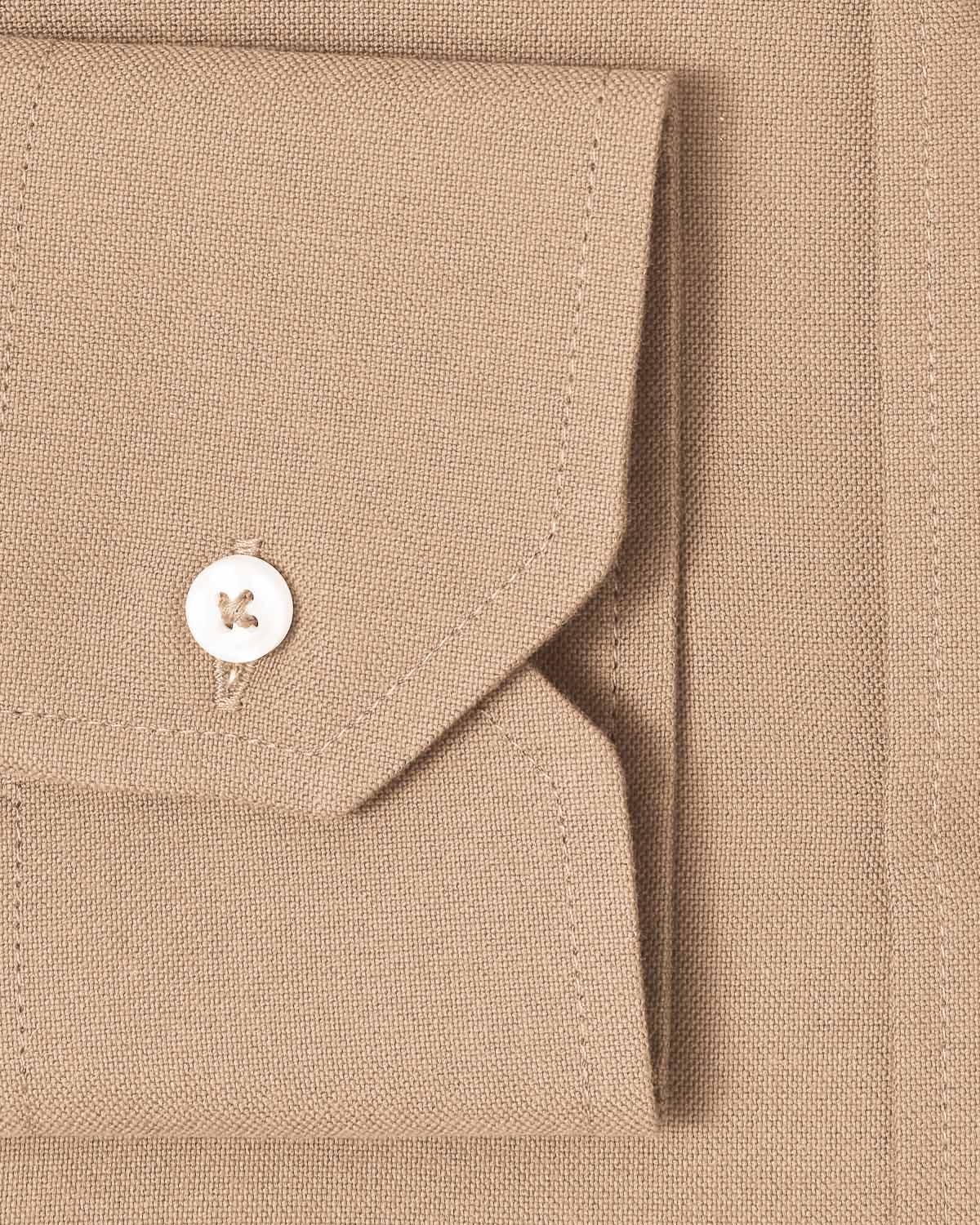 Tan Brushed Oxford Dress Shirt 3