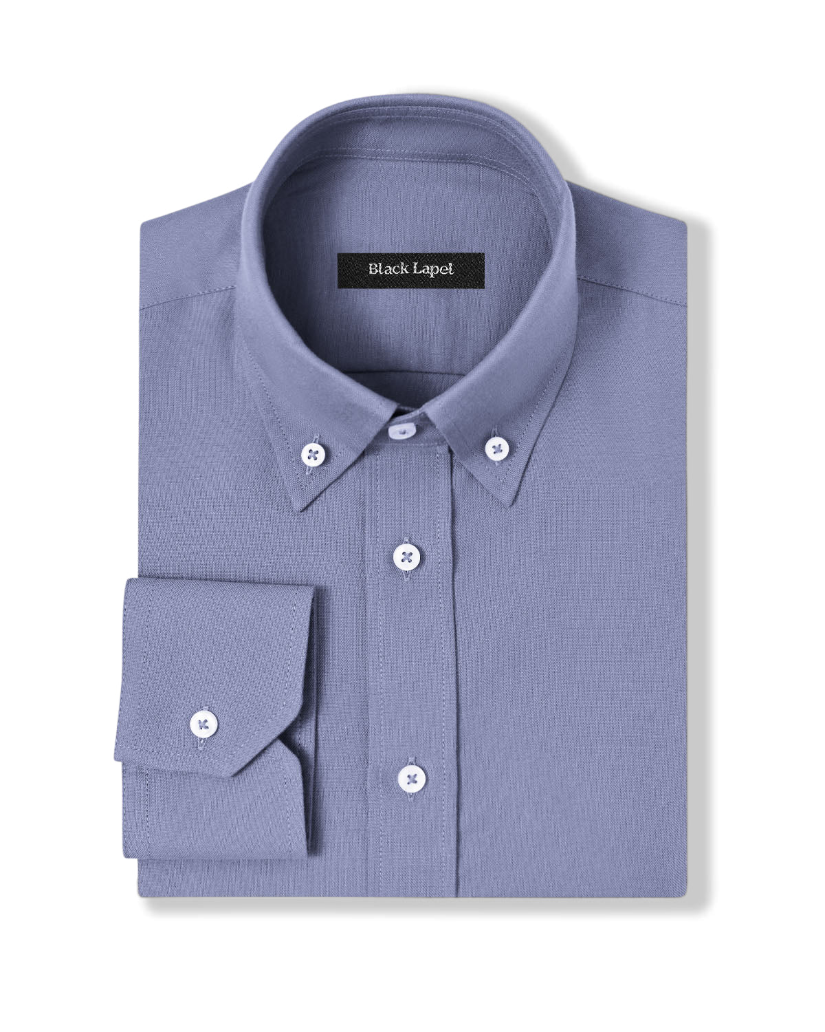 Grey Brushed Oxford Dress Shirt 1