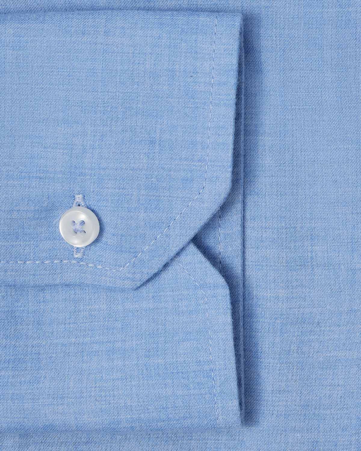 Natural Stretch Light Blue Brushed Twill Dress Shirt 3