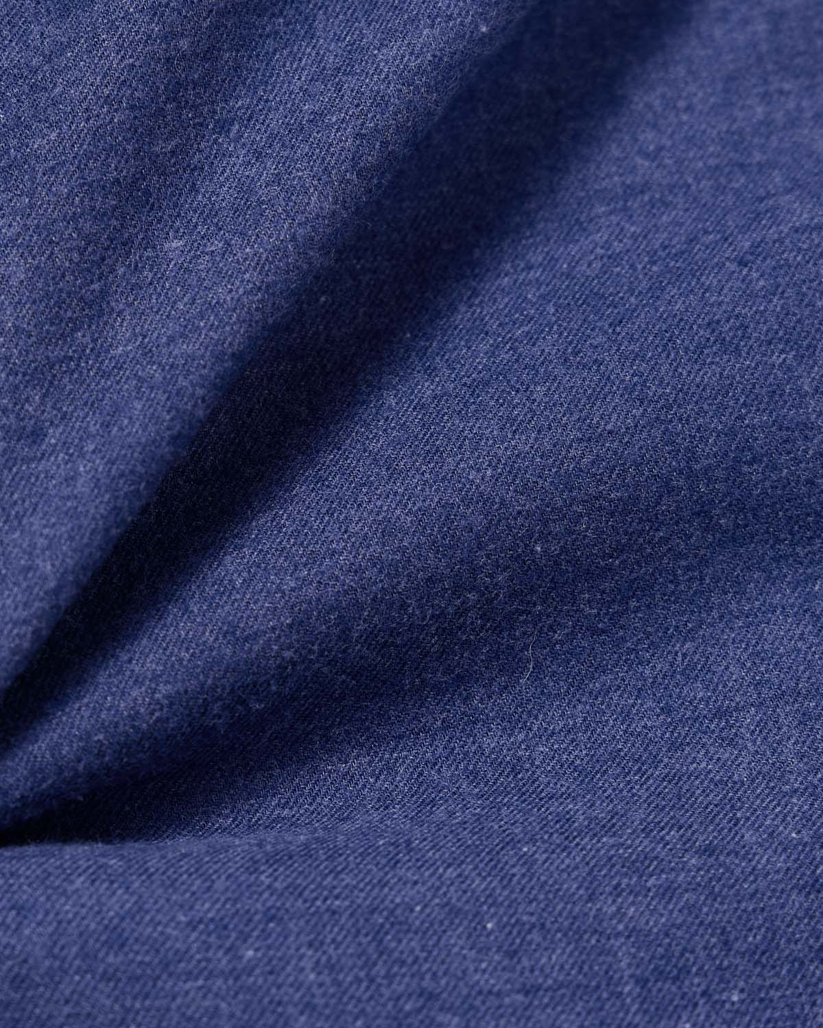Natural Stretch Dark Blue Brushed Twill Dress Shirt 4