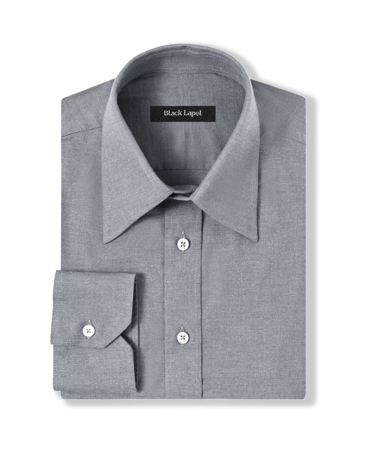 grey dress top Grey Birdseye Dress Shirt 20.5 / 38/39 main image 0