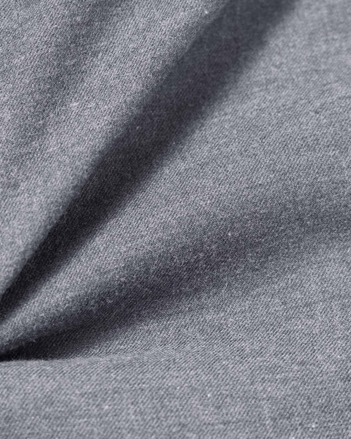 Natural Stretch Light Grey Brushed Twill Dress Shirt 4