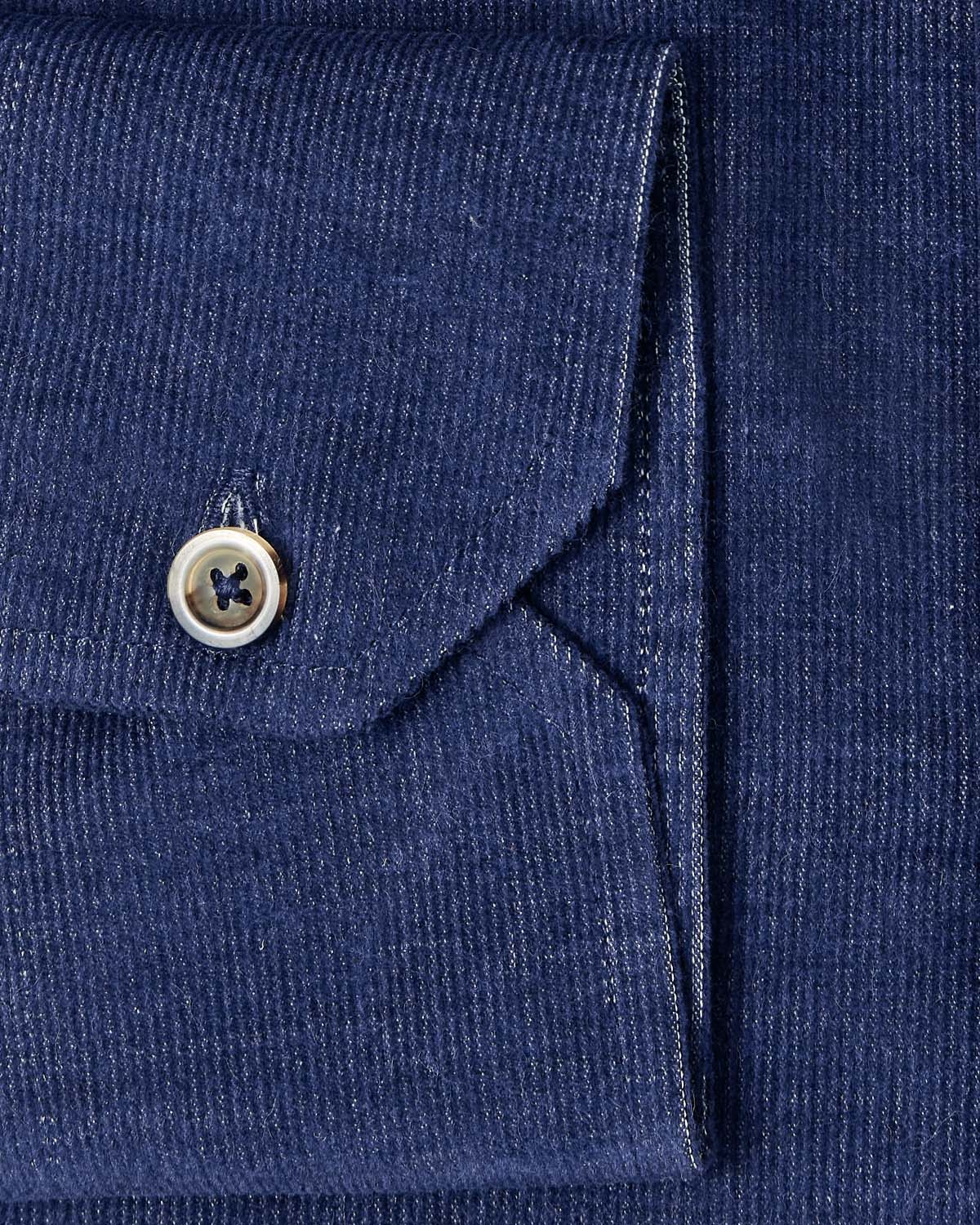 Navy Japanese Corduroy Casual Shirt 3
