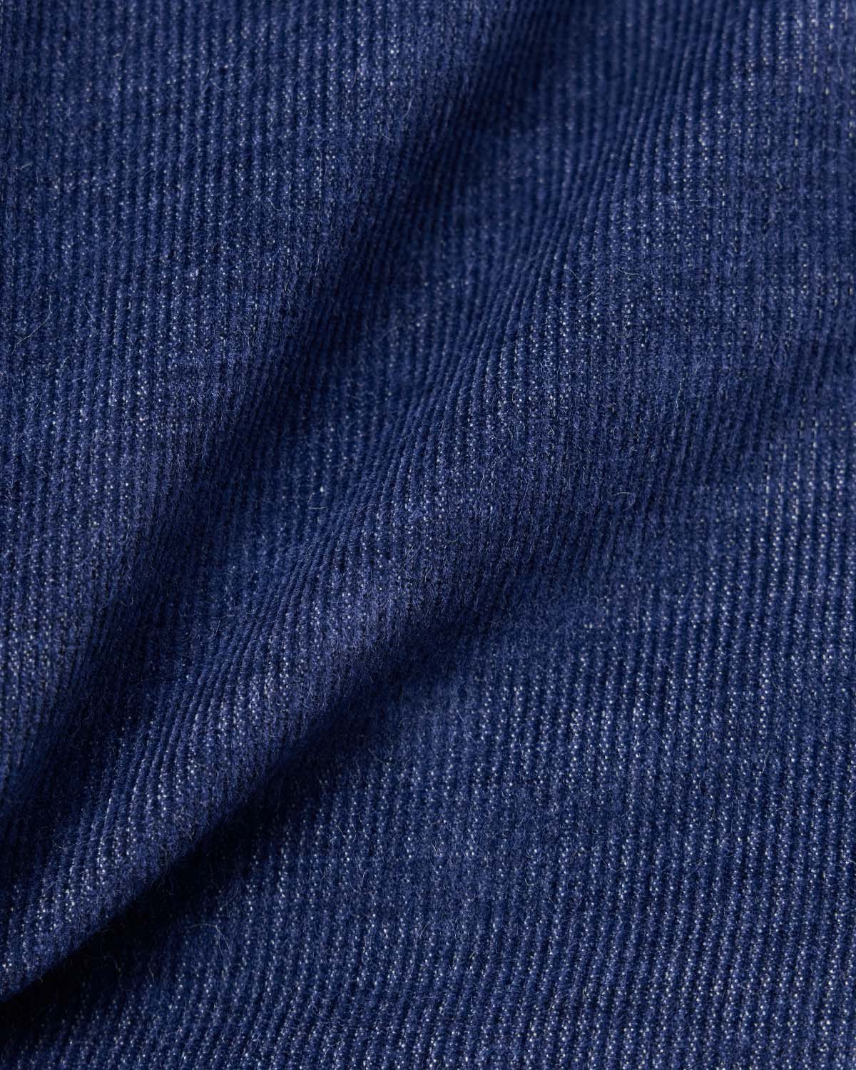 Navy Japanese Corduroy Casual Shirt 4