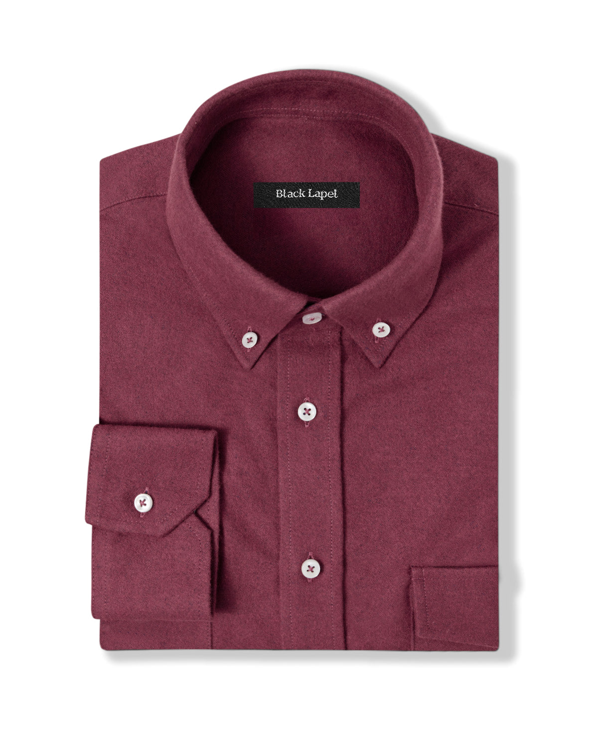 Marsala Red Chamois Flannel Shirt Shirt 1