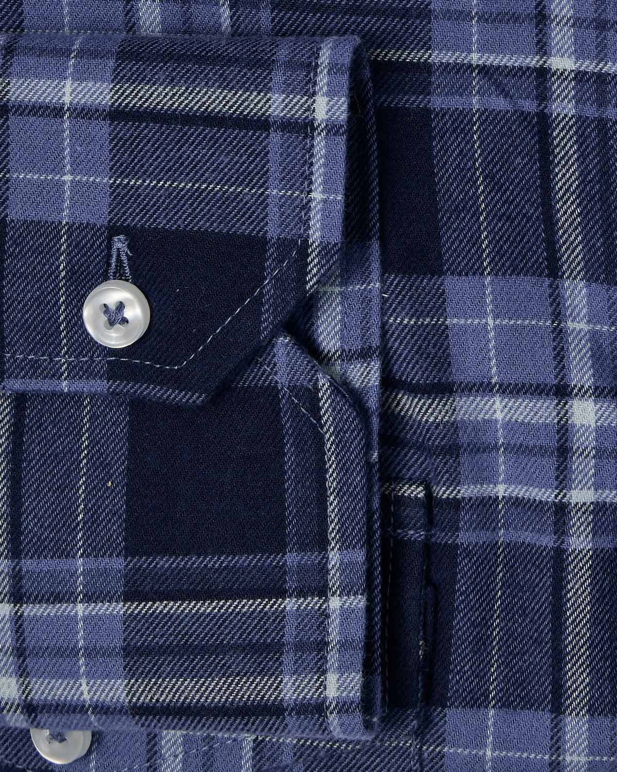 Portuguese Blue Merino Wool Flannel Shirt 3