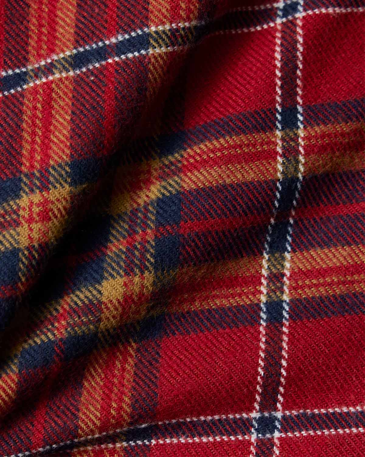 Burgundy Plaid Flannel Shirt 4