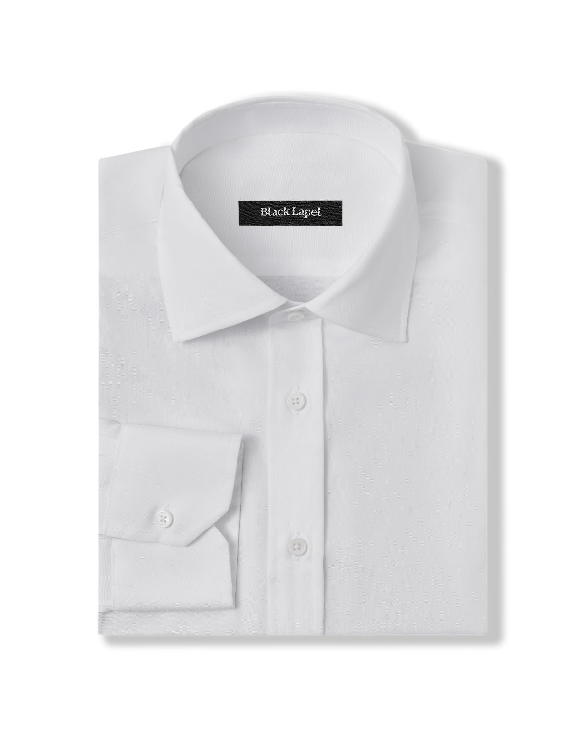 Easy-Care White Pinpoint Dress Shirt 1