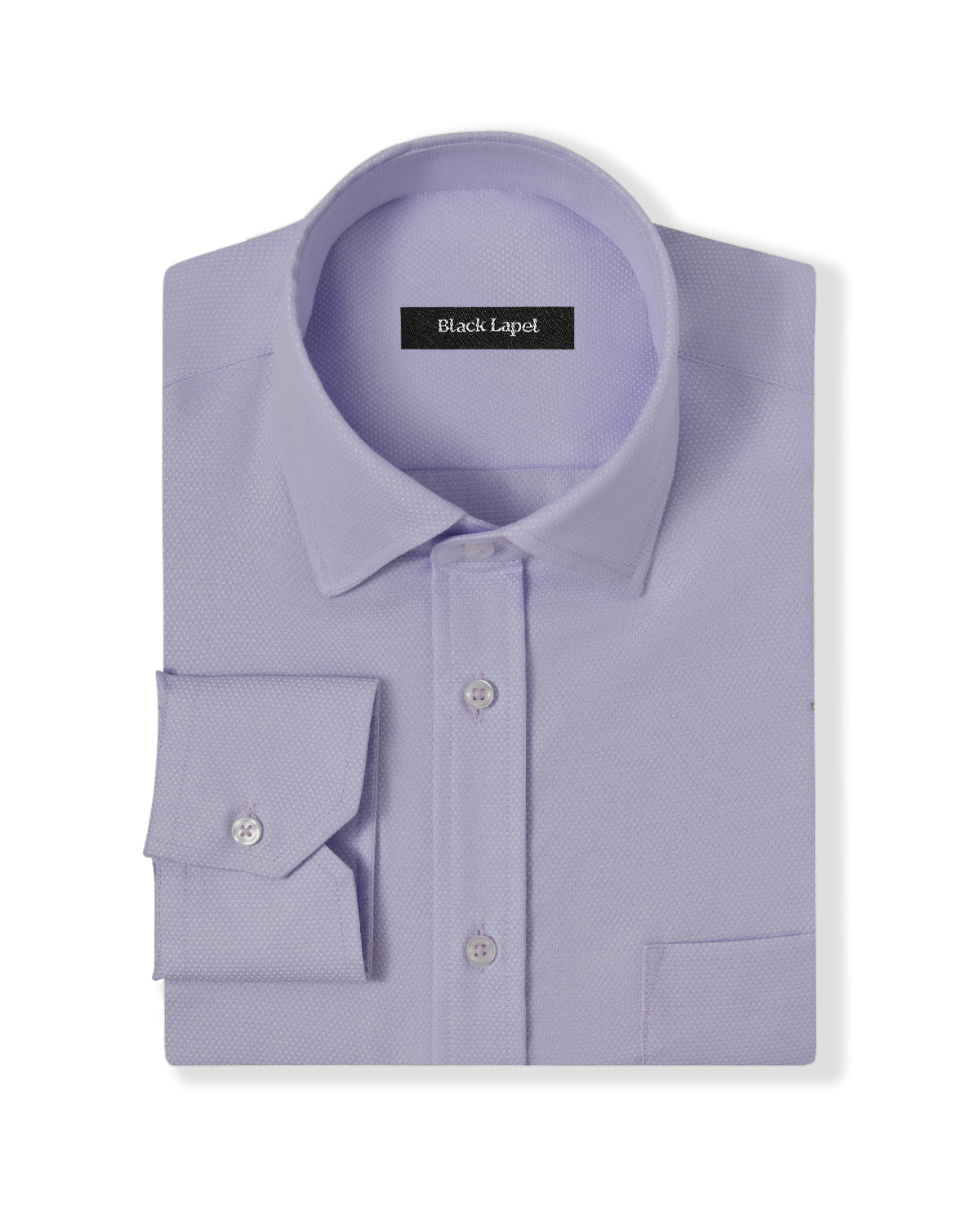 dobby dress shirt Easy-Care Lavender Dobby Custom Dress Shirt