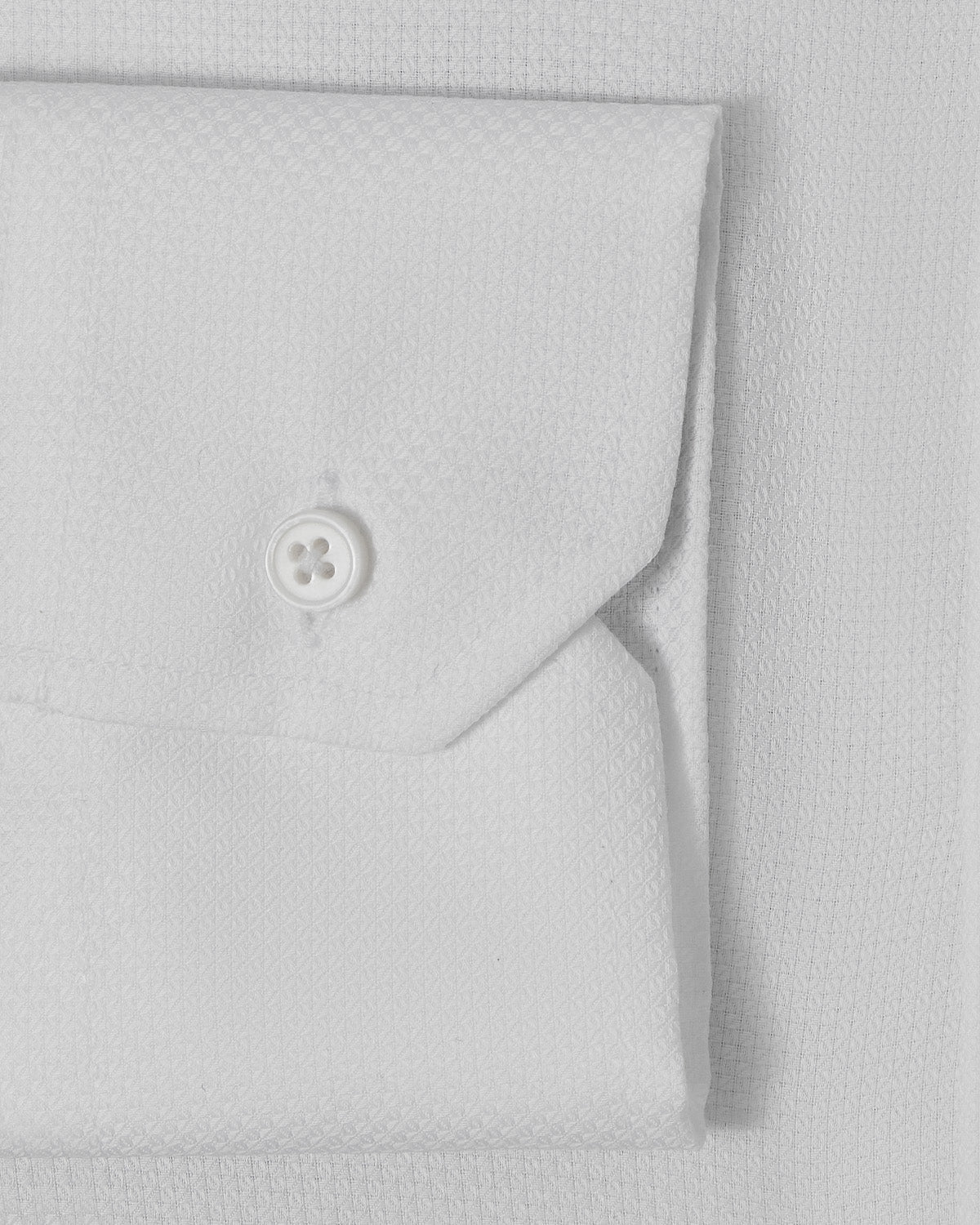 Natural Stretch White Diamond Weave Dress Shirt 3