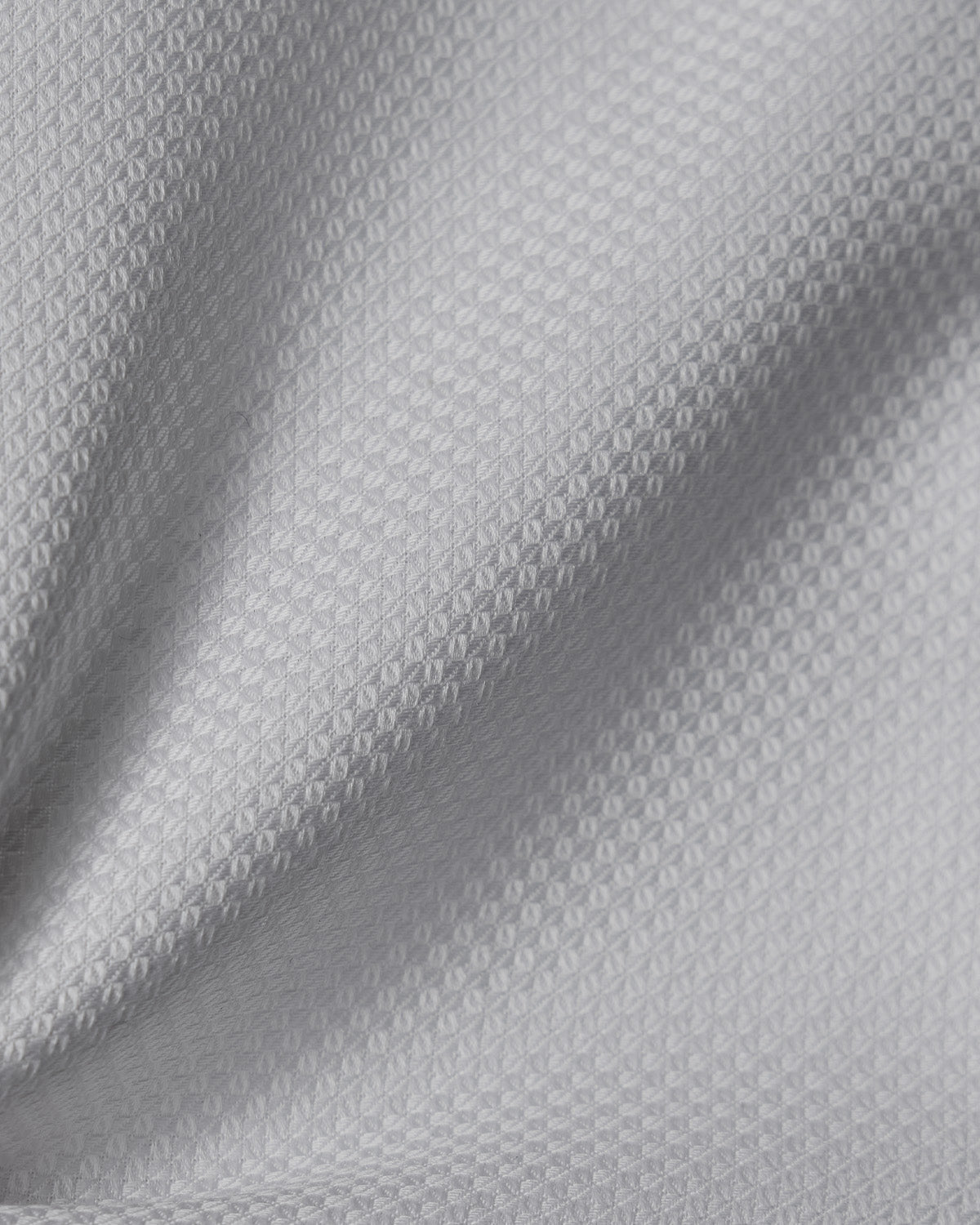 Natural Stretch White Diamond Weave Dress Shirt 4
