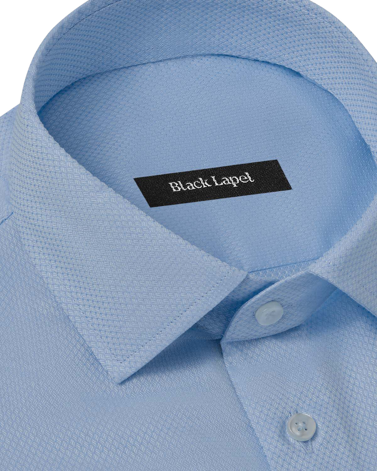 Natural Stretch Blue Diamond Weave Dress Shirt 2